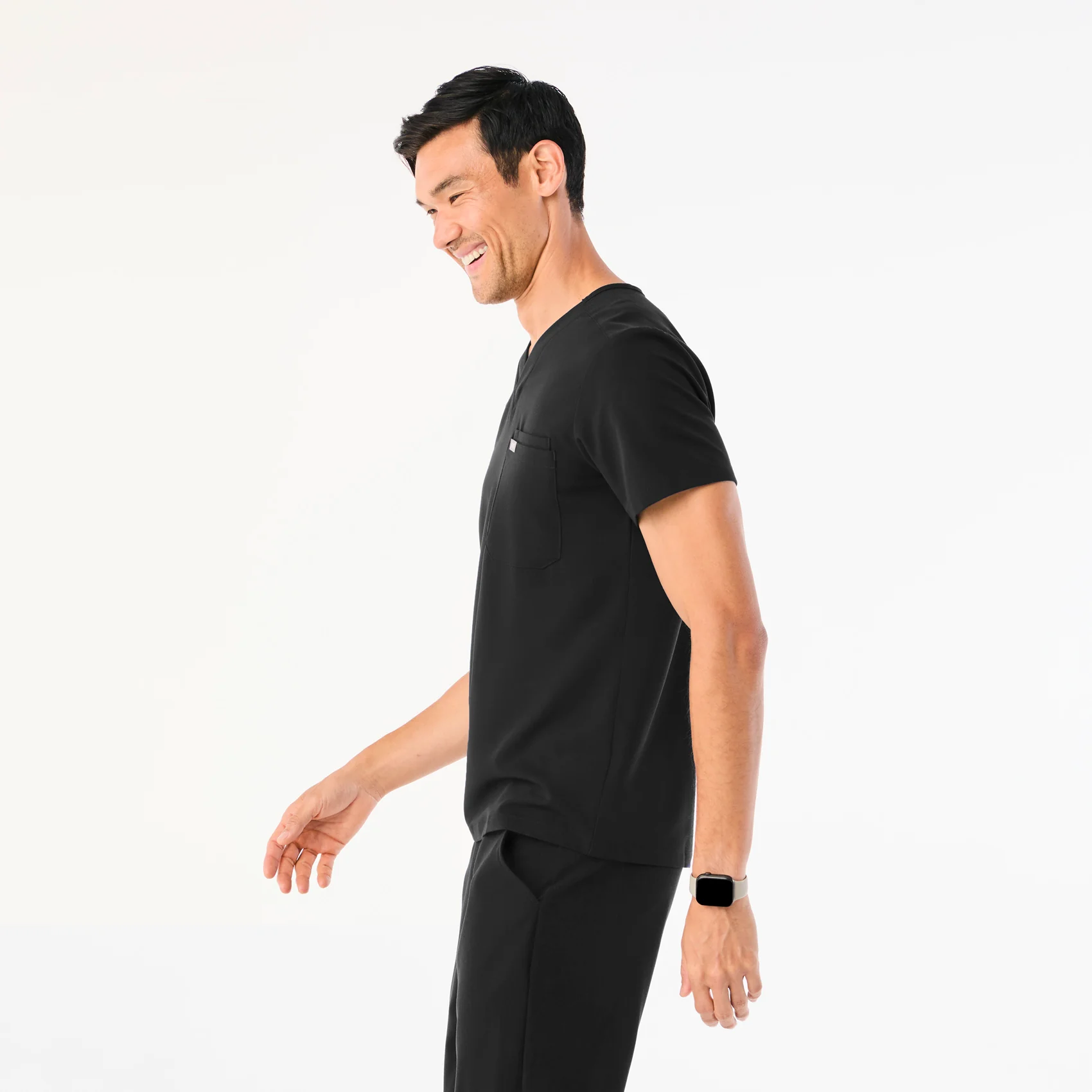 Men's Black Leon - Scrub Top™ - Image 3