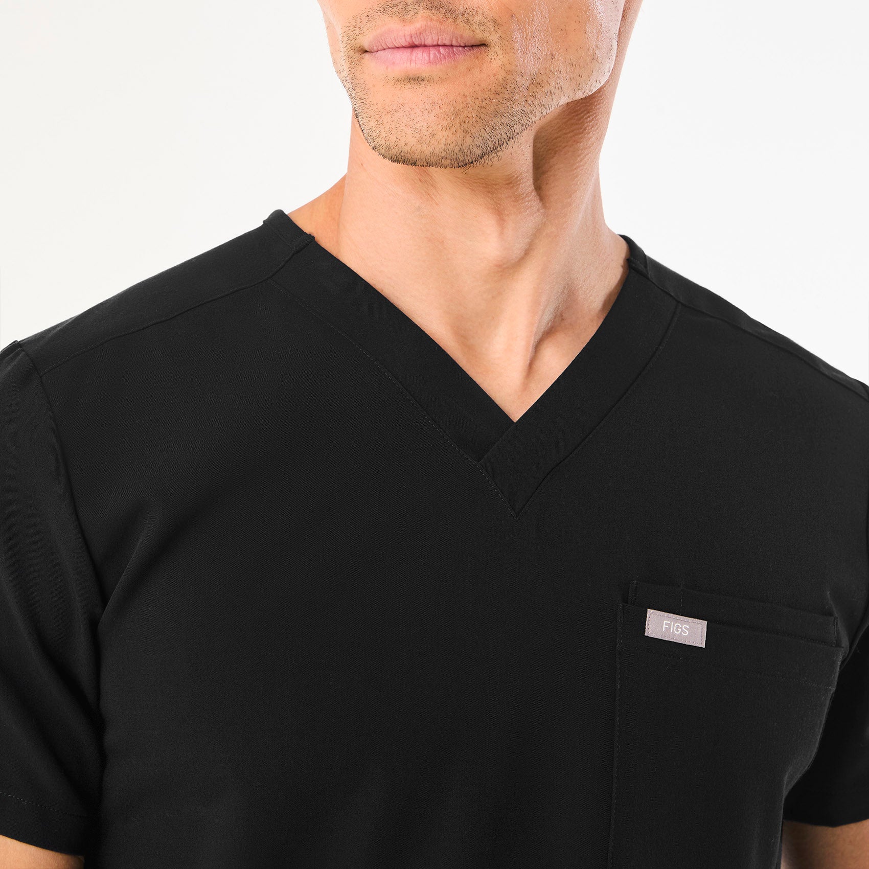 Men's Black Leon - Scrub Top™ - Image 5