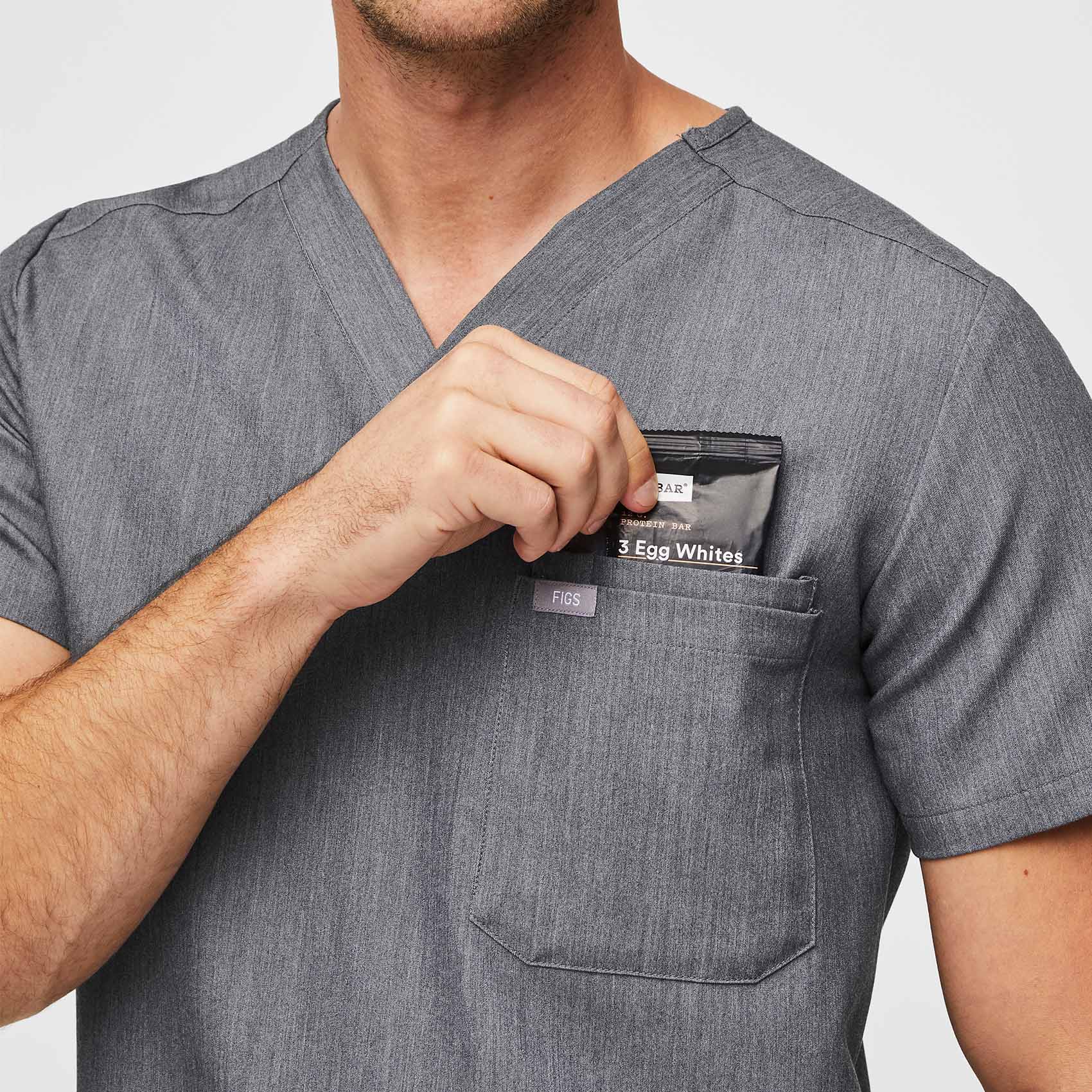 Men's Graphite Leon -  Scrub Top™ - Image 3