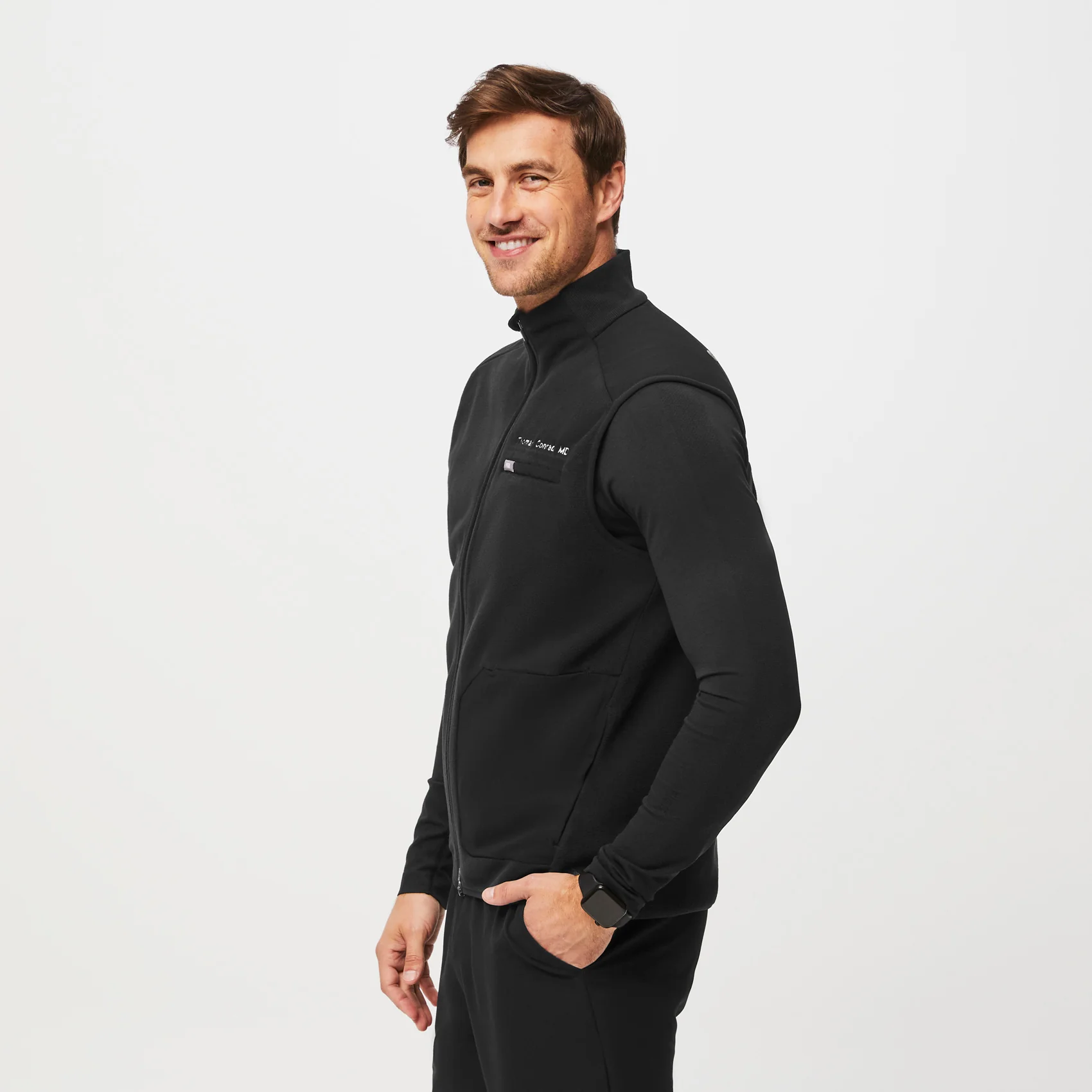Men's Black On-Shift™ - Fleece Vest - Image 3