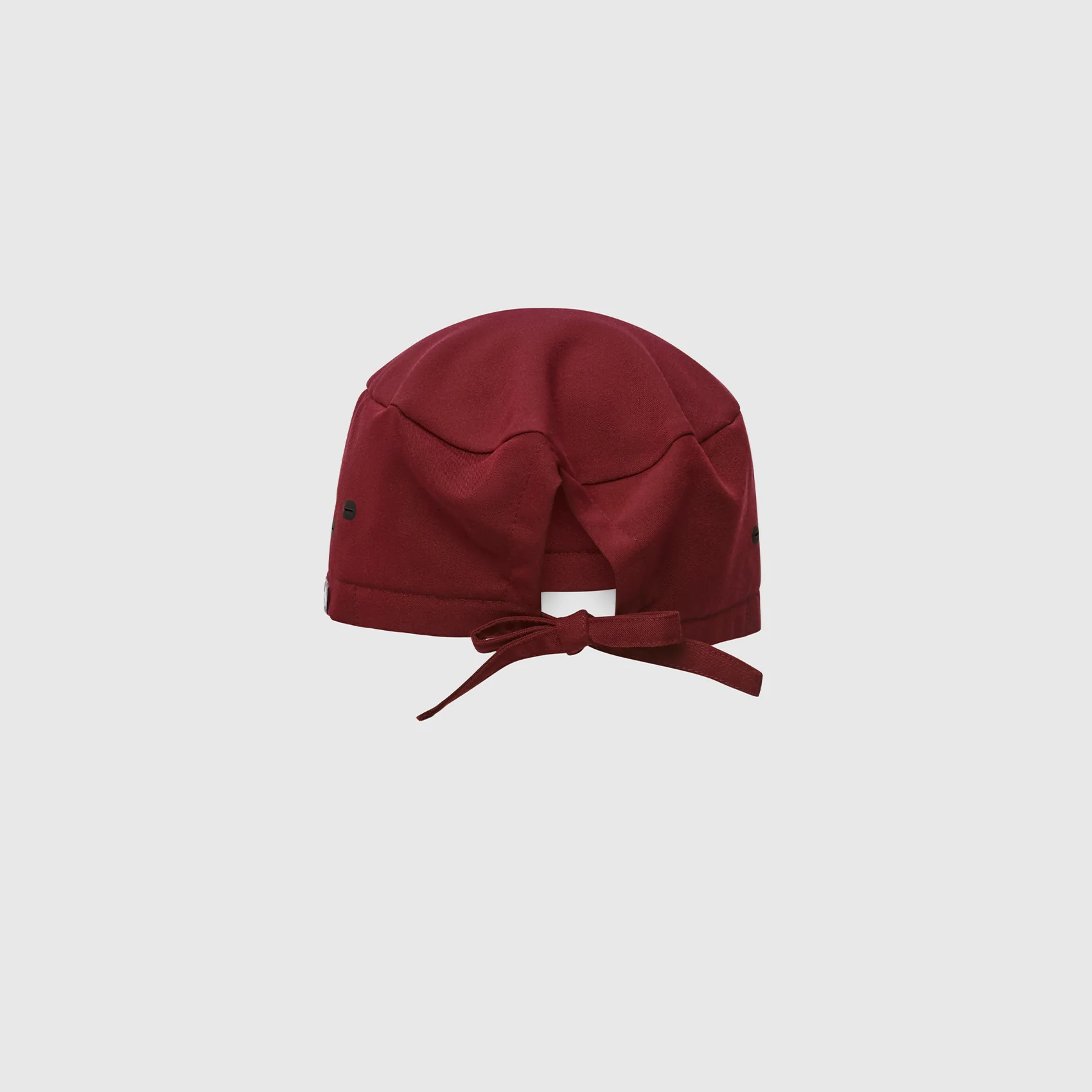 Burgundy FIGS Scrub Cap With Buttonholes - Image 3