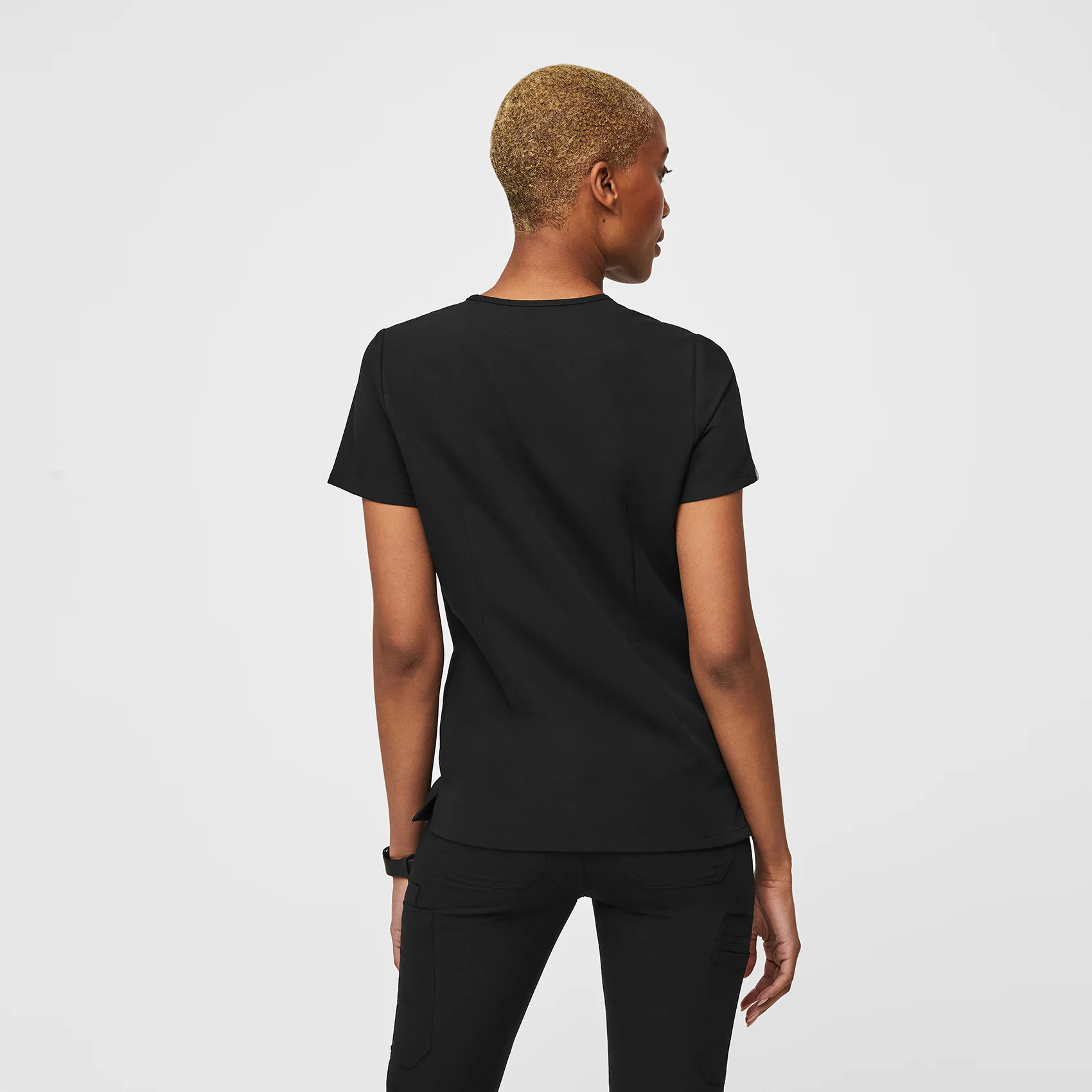 Women's Black Casma - Scrub Top - Image 3