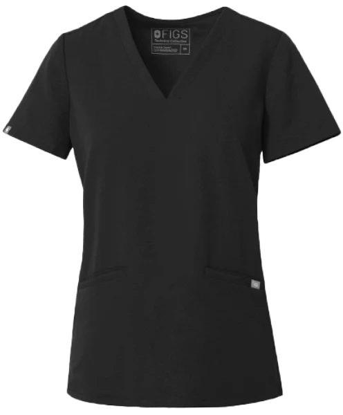 Women's Black Casma - Scrub Top - Image 6
