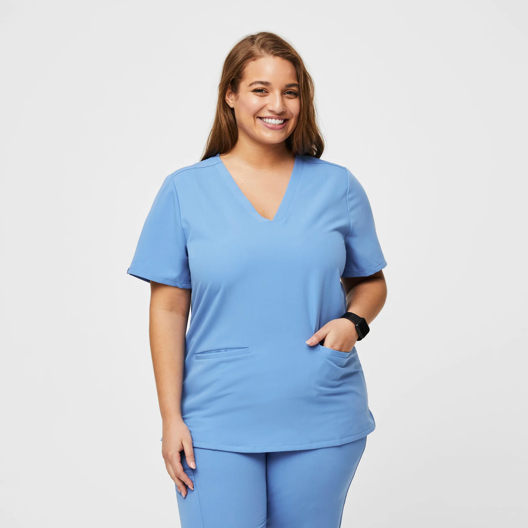 Women's Ceil Blue Casma - Scrub Top - Image 7