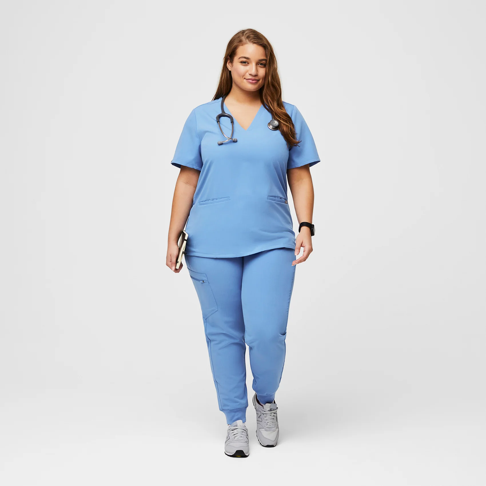 Women's Ceil Blue Casma - Scrub Top - Image 8