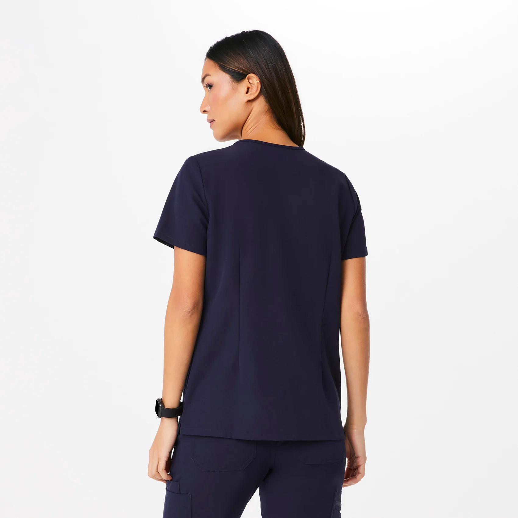 Women's Navy Casma -  Scrub Top - Image 4