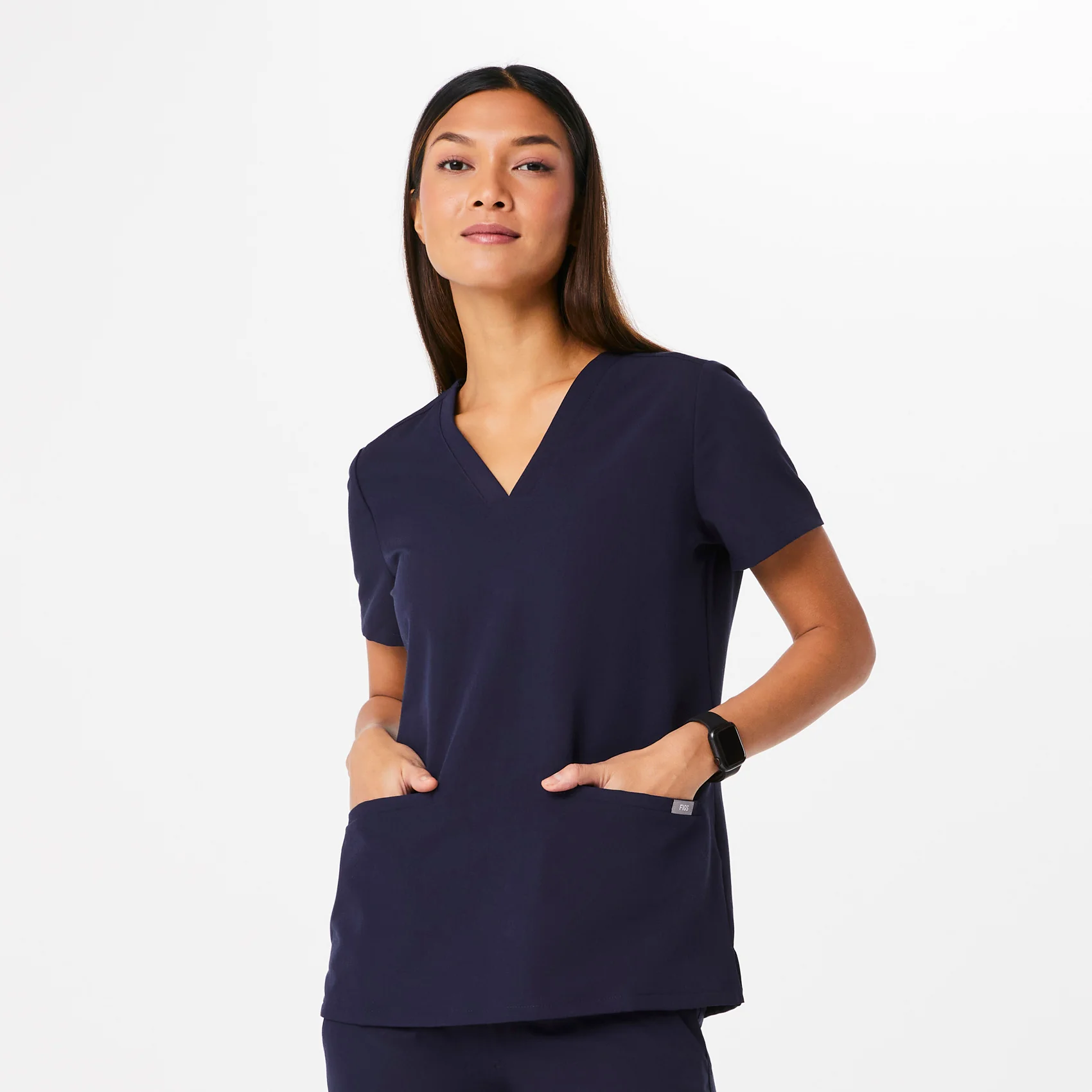 Women's Navy Casma -  Scrub Top - Image 6