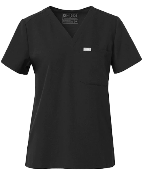 Women's Black Catarina Scrub Top™ - Image 8