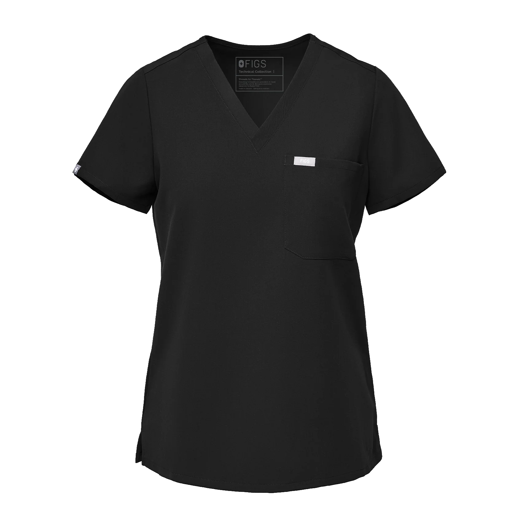 Women's Black Catarina Scrub Top™ - Image 9