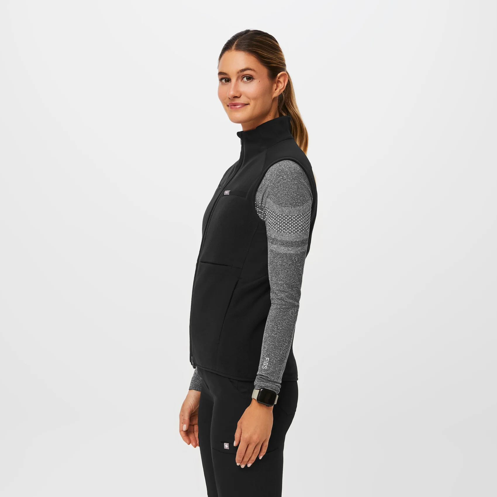Women's Black On-Shift™ - Fleece Vest - Image 3
