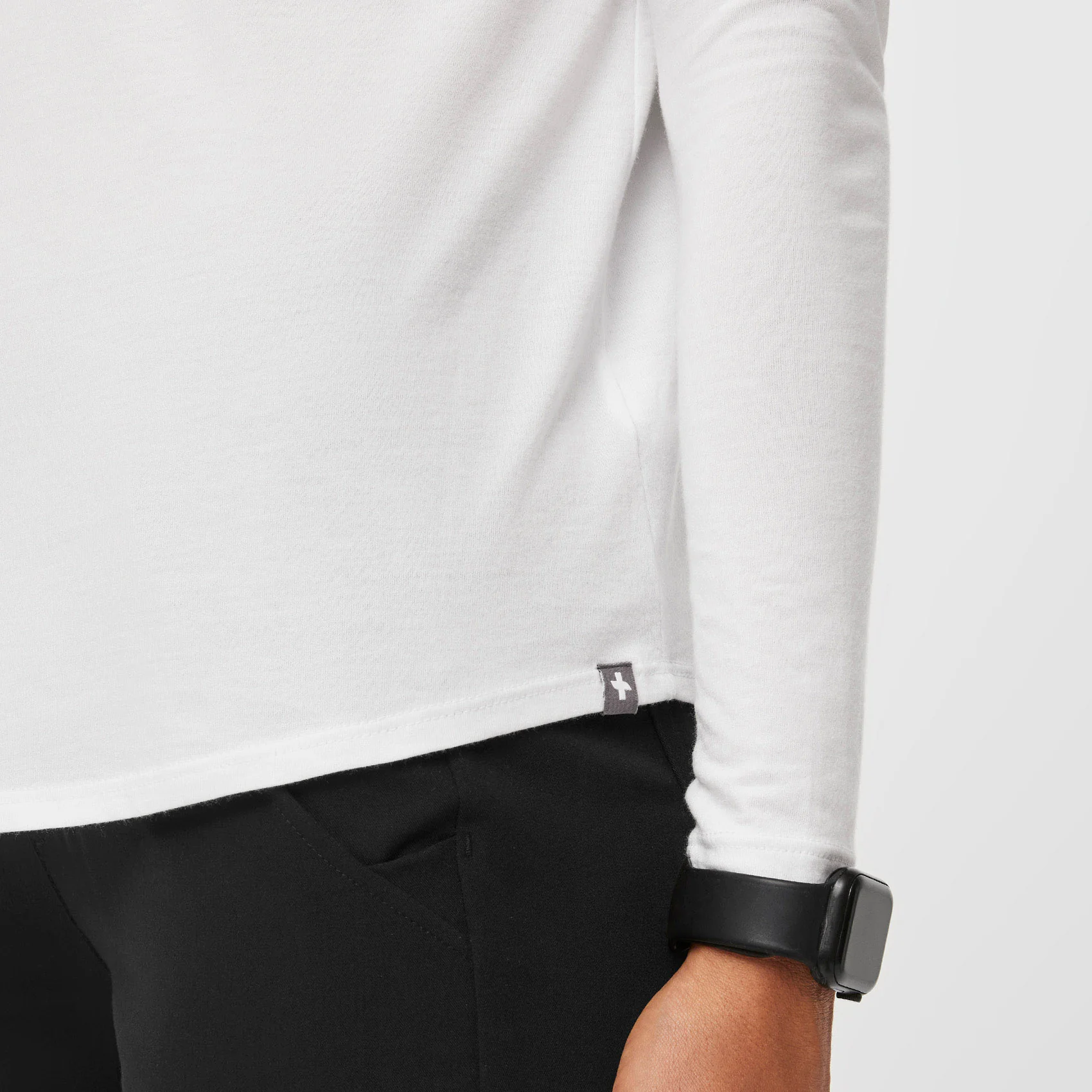 Women's White Supersoft - Long-Sleeve Underscrub - Image 5