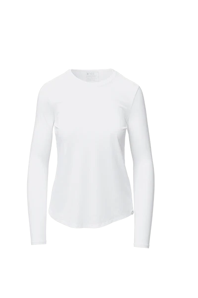 Women's White Supersoft - Long-Sleeve Underscrub - Image 6